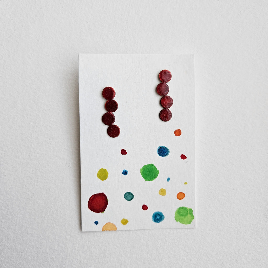 pendientes Frutos rojos