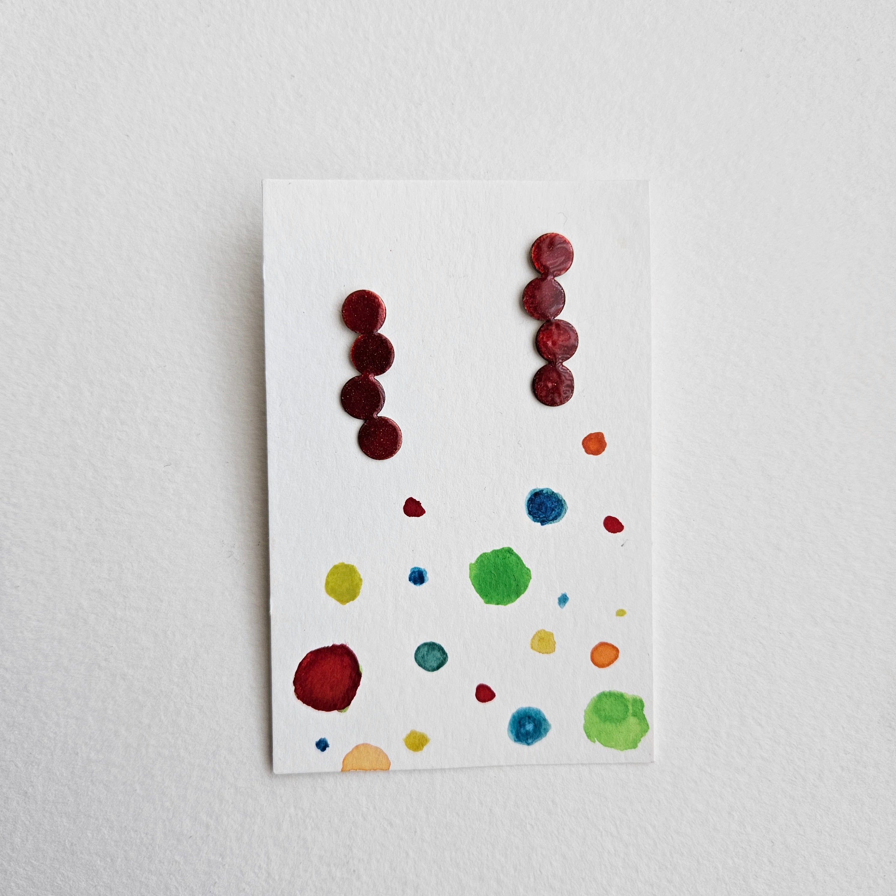 pendientes Frutos rojos